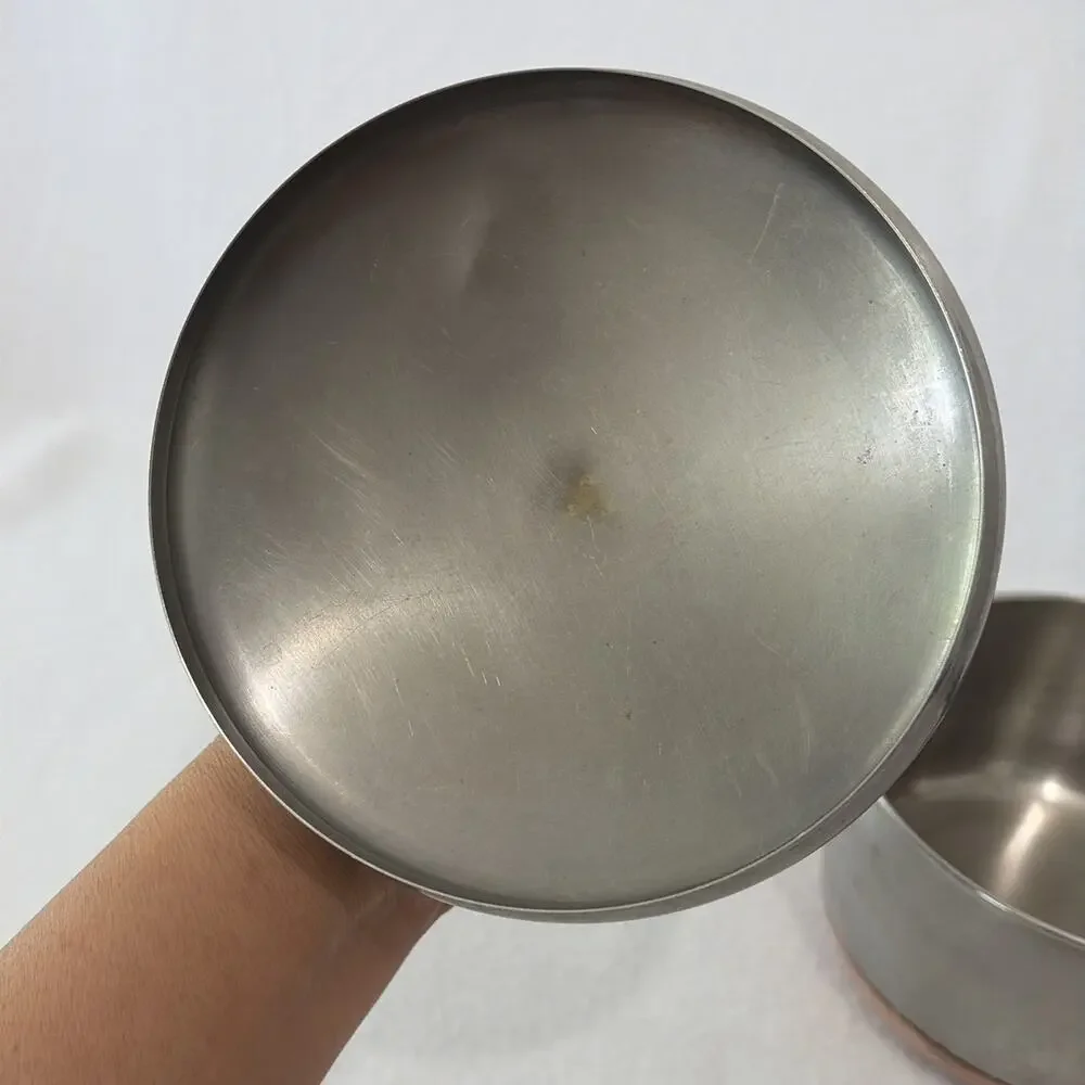 Revere Ware Vintage 1 Quart Saucepan Pot Copper Bottom with Lid Handle Damage